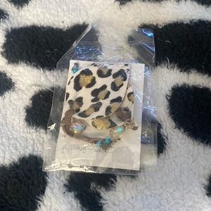 Cheetah print earrings